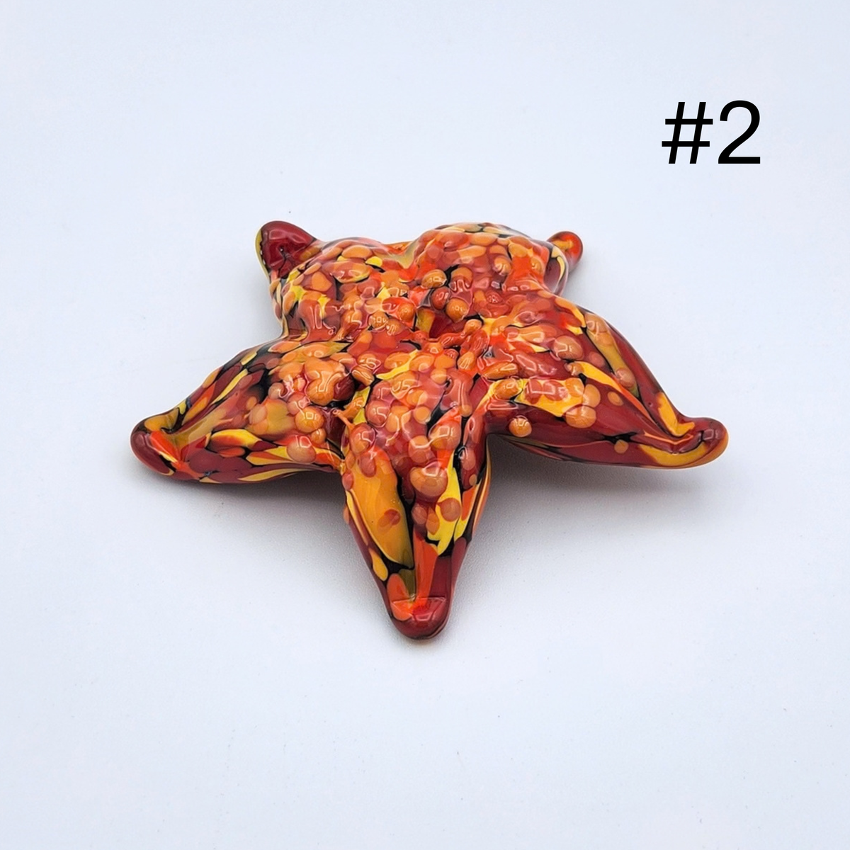 Hand Sculpted Glass Starfish by Tim “Lefty” Jaquet