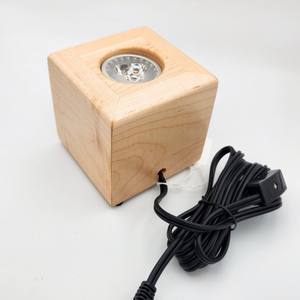 LED Lighted Art Display Base - Handmade Walnut, Maple or Alder Wood