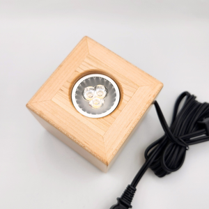 LED Lighted Art Display Base - Handmade Walnut, Maple or Alder Wood