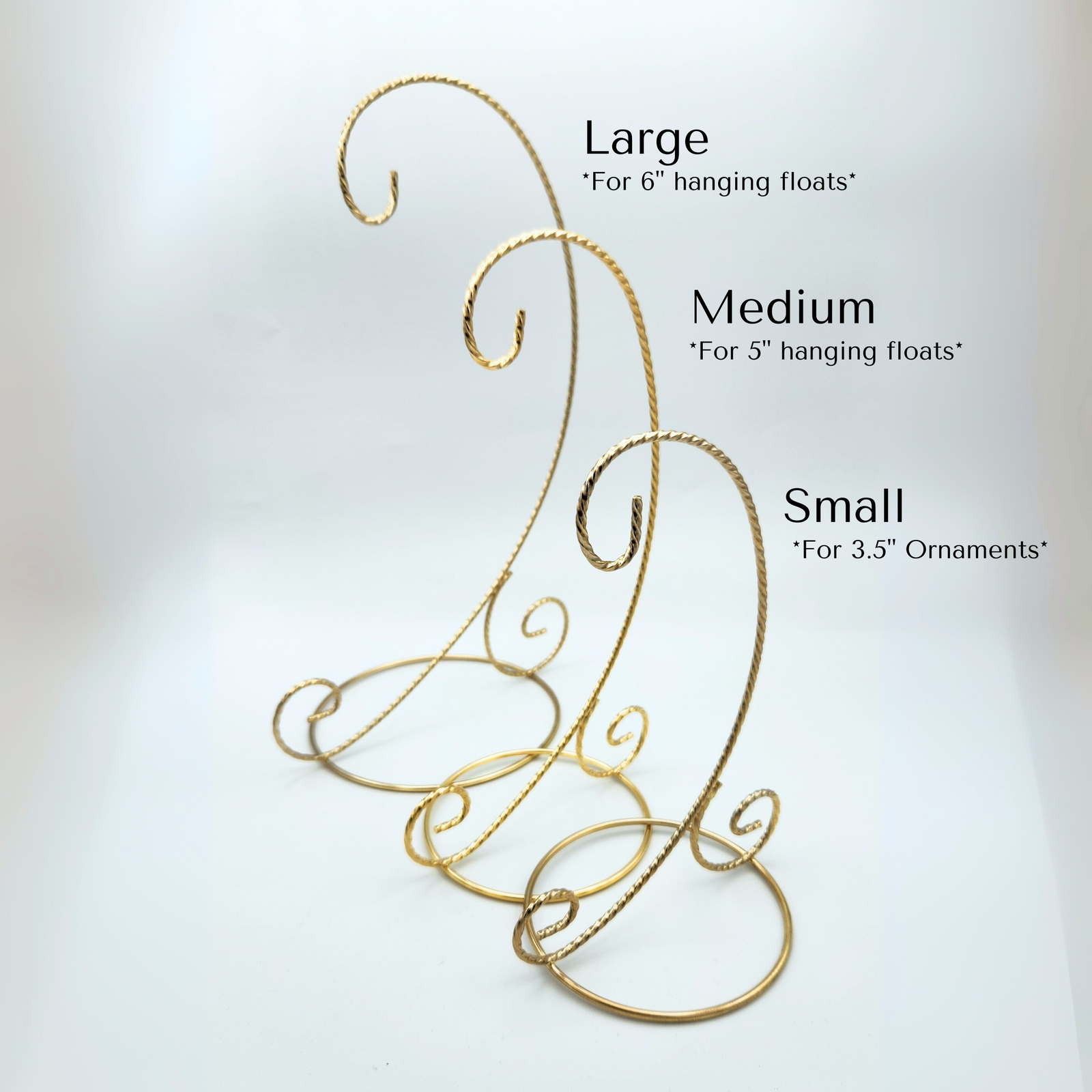 Gold or Silver Ornament Display Stand – Small, Medium & Large