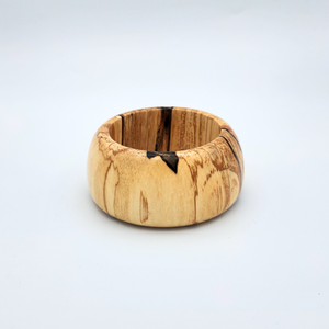 Small Handmade Wood Float Ring – Round Stand Display Base for Glass Floats