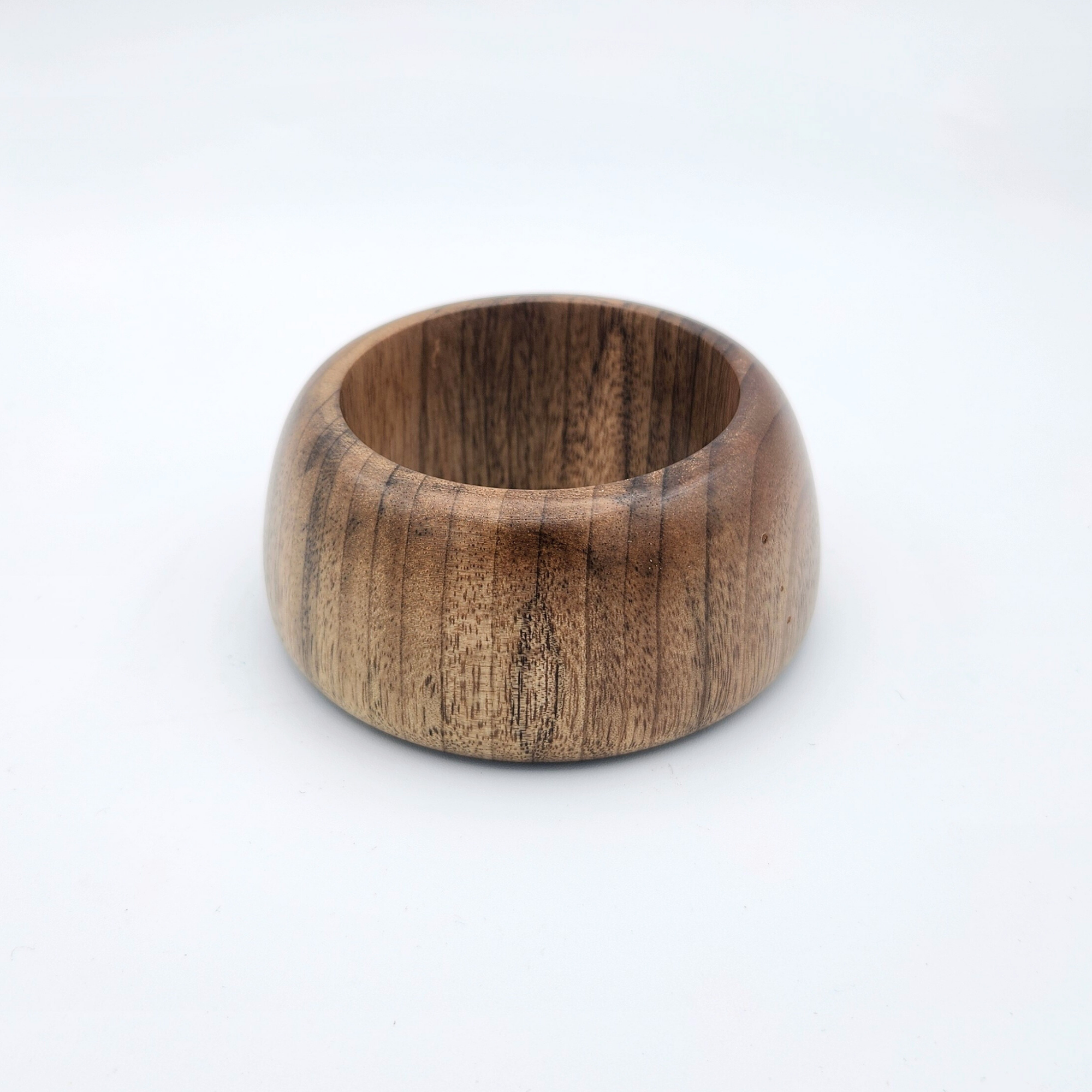 Large Handmade Wood Float Ring – Round Stand Display Base for Glass Floats
